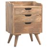 Mango Hill 3 Drawer Solid Wood Bedside Table Mango Hill 3 Drawer Solid Wood Bedside Table