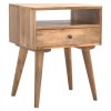 Mango Hill Bedside with 1 Drawer & Open Slot