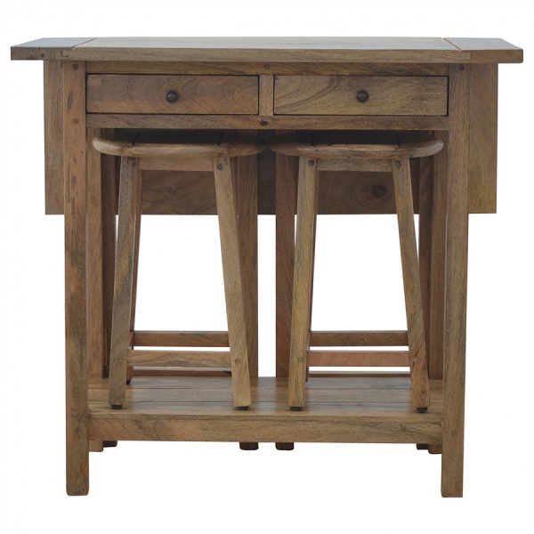 Mango Hill Breakfast Table with 2 Stools