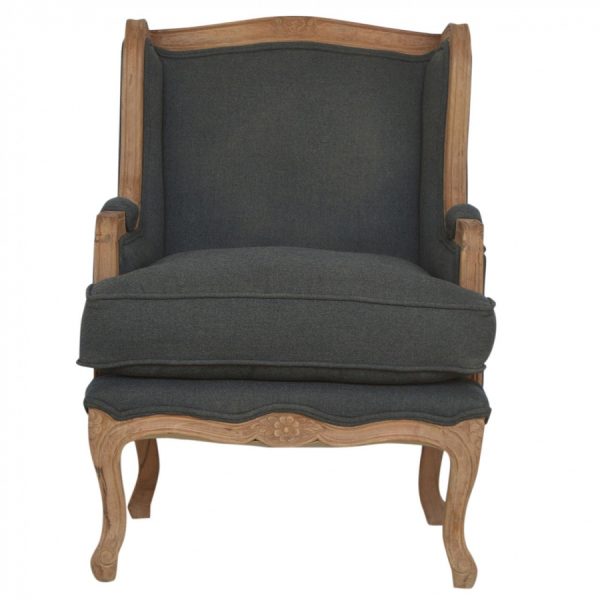 Mango Hill French Upholstered Wing Arm Chair