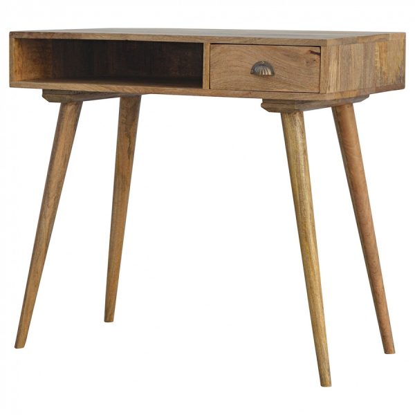 Mango Hill Open Shelf 1 Drawer Writing Desk