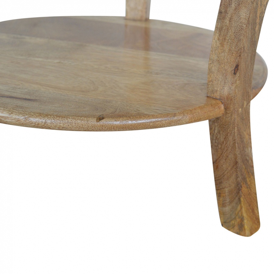 Mango Hill Round Side Table With Drawer And Shelf The Haven Home Interiors Mango Hill Round Side Table With Drawer, Round Side Table With Drawer And Shelf
