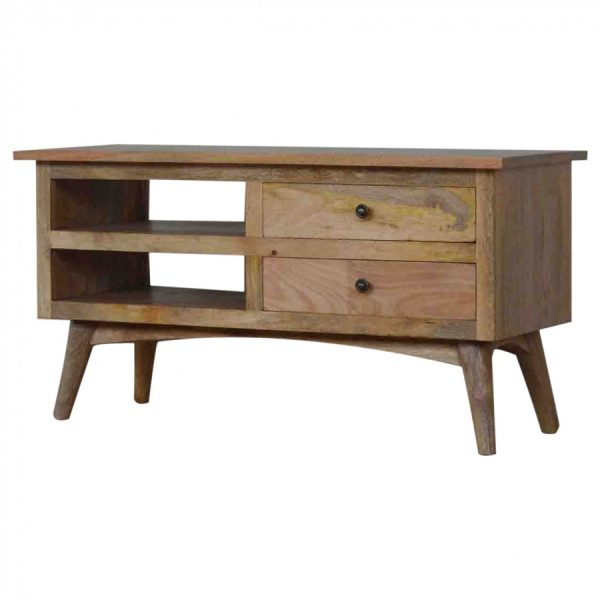 Mango Hill TV Stand with 2 Drawers and Shelf
