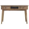 Mango Hill Writing Desk with 2 Drawers and Open Slot
