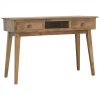 Mango Hill Writing Desk with 2 Drawers and Open Slot