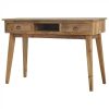 Mango Hill Writing Desk with 2 Drawers and Open Slot
