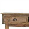 Mango Hill Writing Desk with 2 Drawers and Open Slot