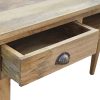 Mango Hill Writing Desk with 2 Drawers and Open Slot