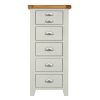 Willow Grey Tall Chest 5 Drawers