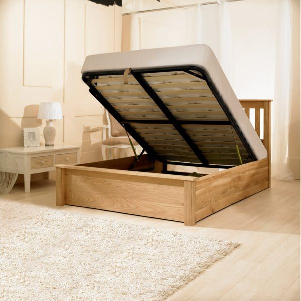 Monaco Solid Oak Bed