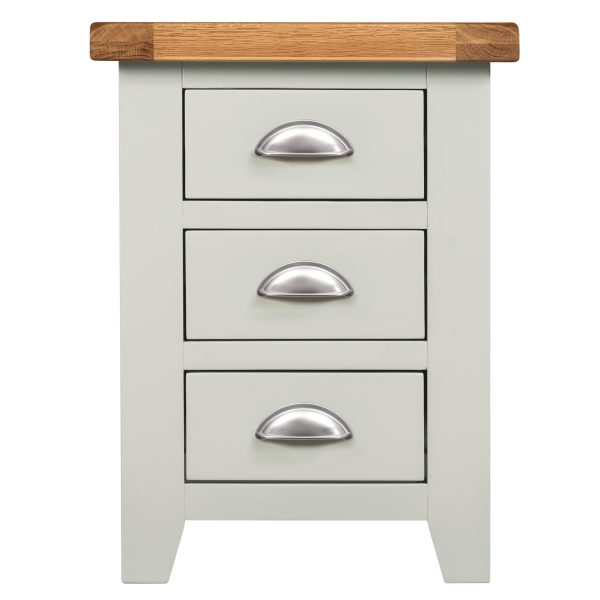 Willow Grey Bedside 3 Drawers