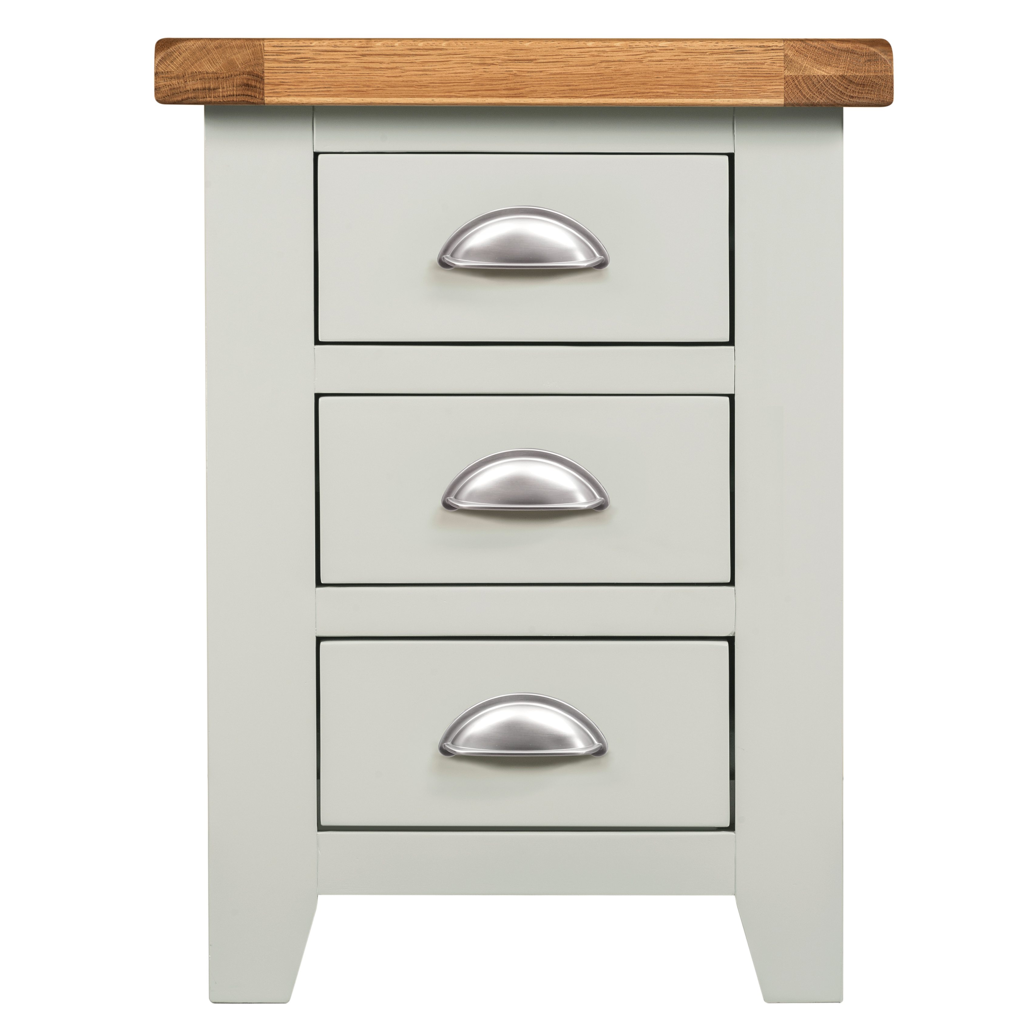 Willow Grey Bedside 3 Drawers The Haven Home Interiors