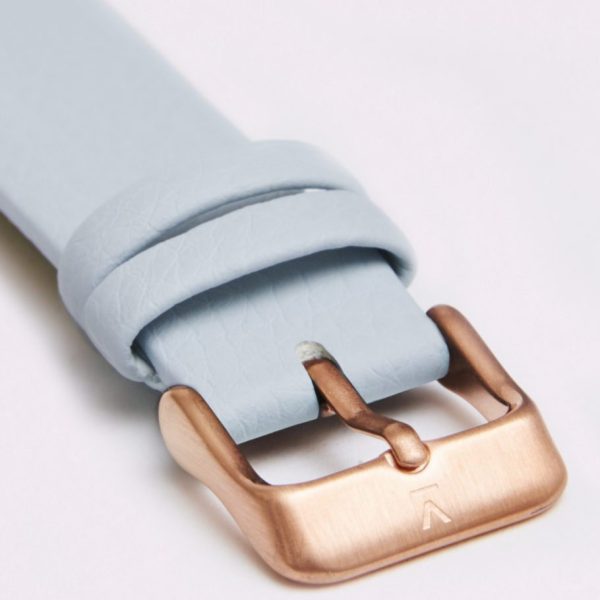 Light Blue With Brushed Rose Gold Buckle | 18MM