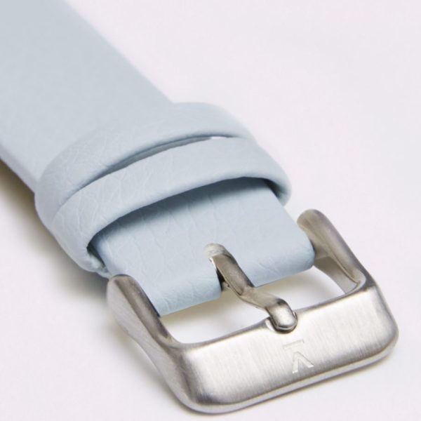 Light Blue With Brushed Silver Buckle | 18MM