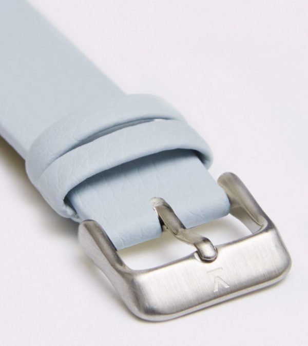 Light Blue With Brushed Silver Buckle | 18MM