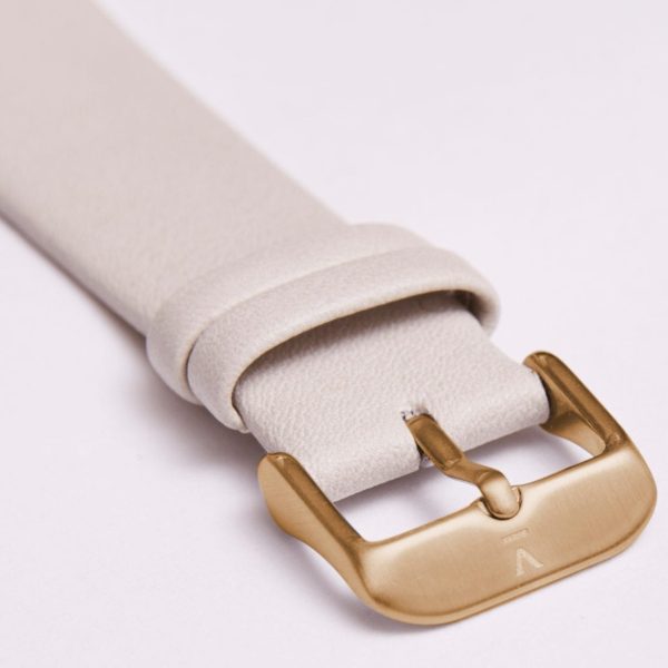 Light Grey With Brushed Gold Buckle | 20MM