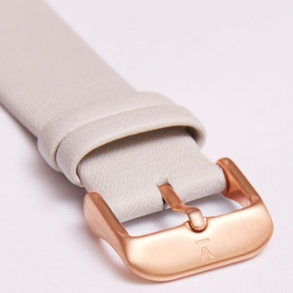 Light Grey With Brushed Rose Gold Buckle | 20MM