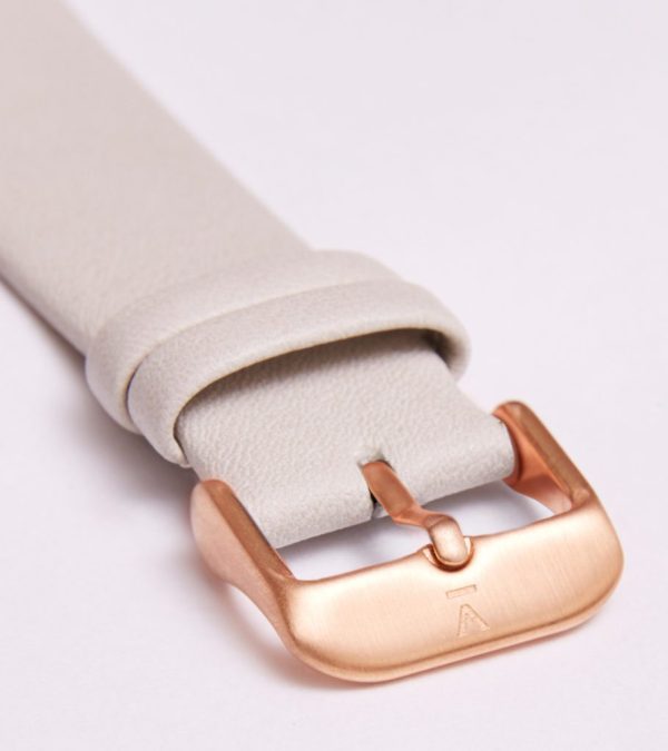 Light Grey With Brushed Rose Gold Buckle | 20MM