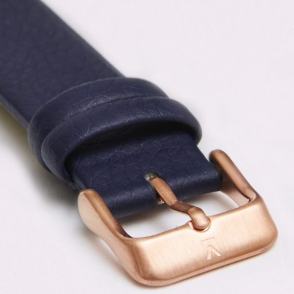 Navy With Brushed Rose Gold Buckle | 18MM