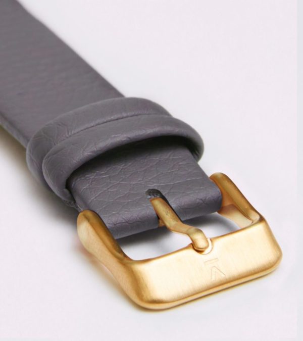 Slate Grey With Brushed Gold Buckle