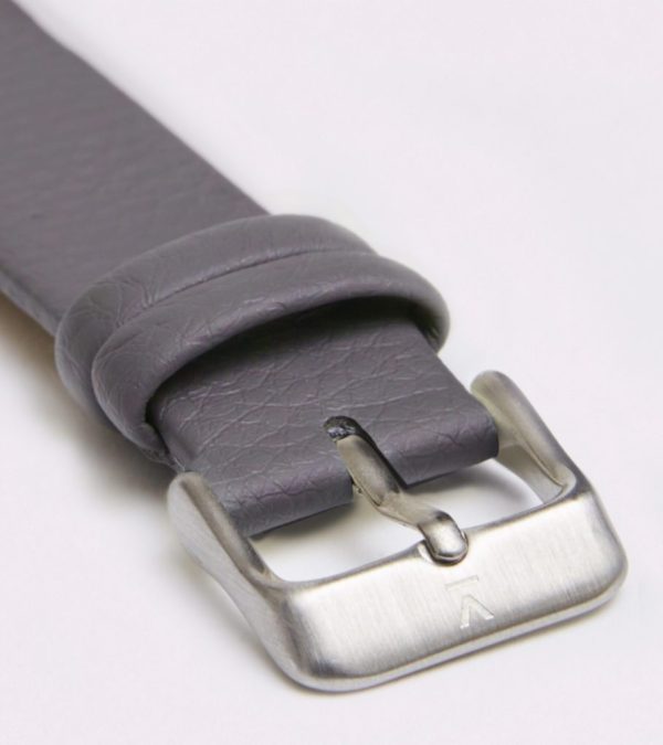 Slate Grey With Brushed Silver Buckle | 18MM