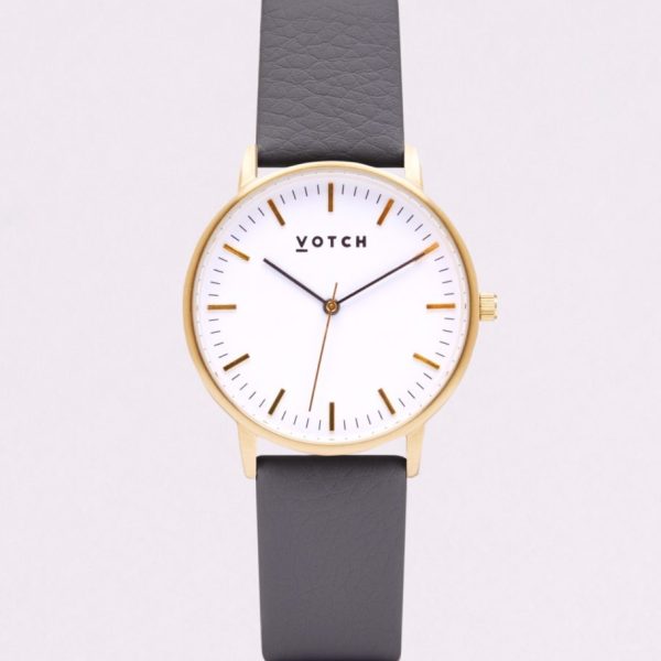 The Gold Face With Slate Grey Strap