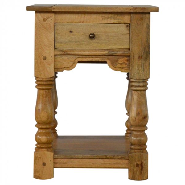 Mango Hill 1 Drawer Bedside Table with Shelf