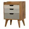 Mango Hill Bedside with 3 Drawer Painted Fronts