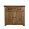Our Gresford Rustic 2 Door 1 Drawer Sideboard is carefully crafted with an authentically rustic finish and protected with a rich coloured lacquer. The rustic metal drop handles and dovetail drawer fronts with tongue and grooved bases provide country classic detailing that’s at home in any stylish interior