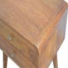 Mango Hill 2 Drawer Curved Bedside
