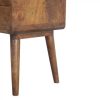 Mango Hill 2 Drawer Curved Bedside