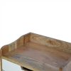 Mango Hill Bedside with Blue Hand Painted Cut Out Drawers Mango Hill Bedside with Blue Hand Painted Cut Out Drawers