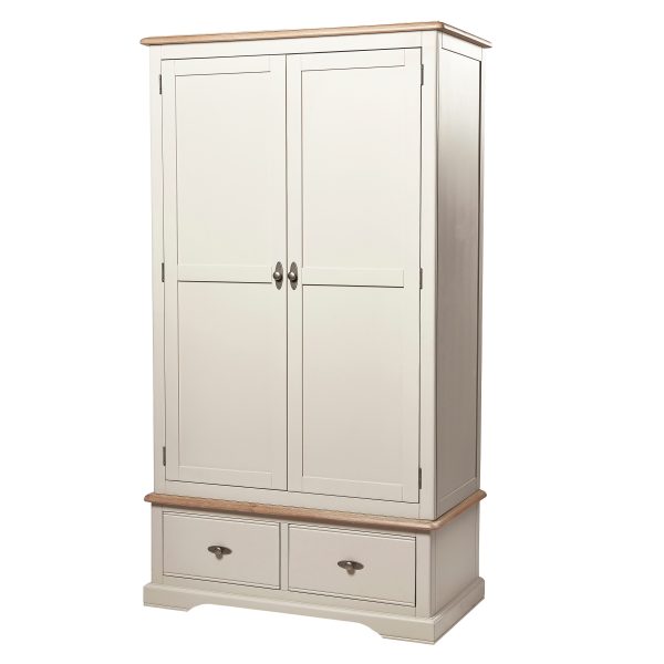 Marseille Ivory 2 Door 2 Drawer Wardrobe