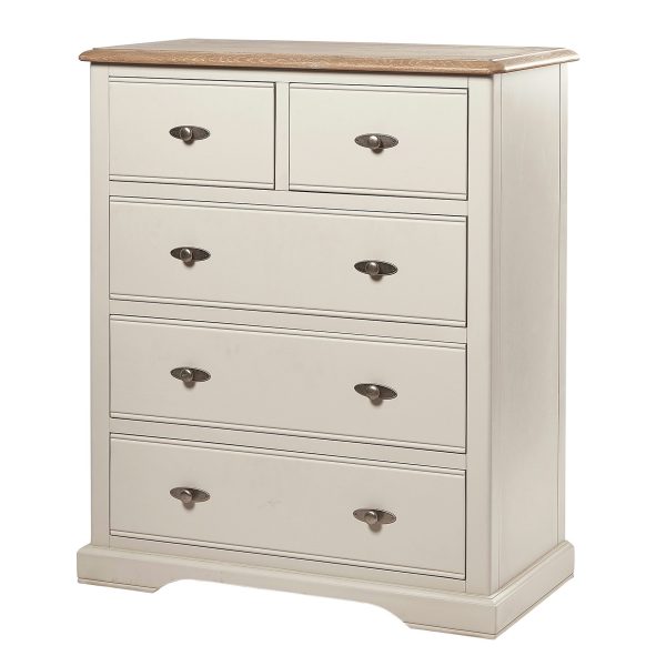 Marseille Ivory 2+3 Drawer Chest