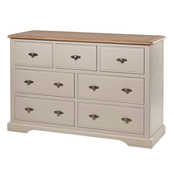 Marseille Putty 3+4 Drawer Chest