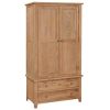 Mini Oxford Oak 2 Door 2 Drawer Wardrobe