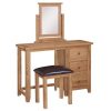 Mini Oxford Oak 3 Drawer Dressing Table