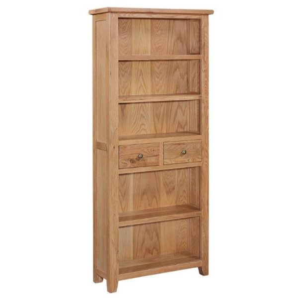 Mini Oxford Oak Bookcase 800 x 1800