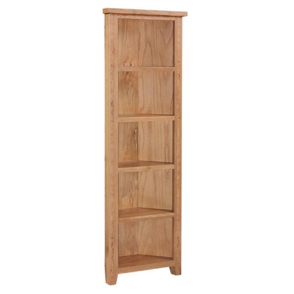 Mini Oxford Oak Corner Bookcase