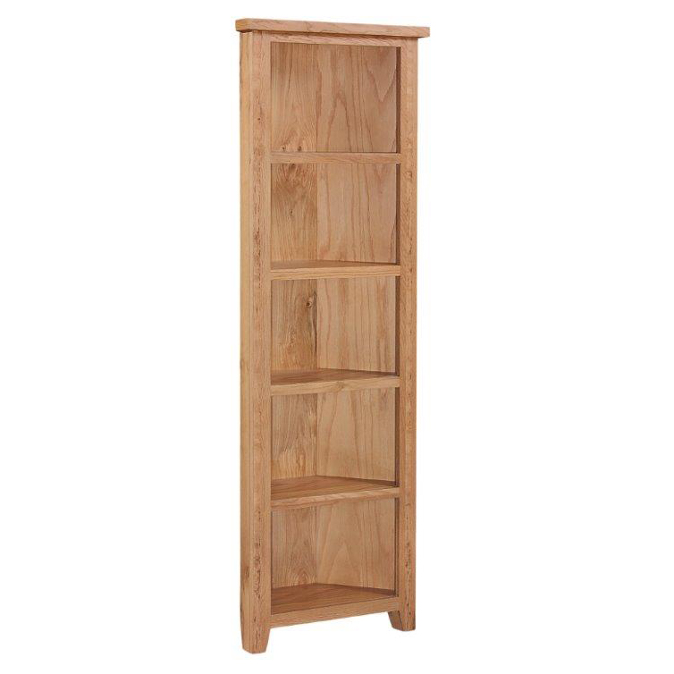 Mini Oxford Oak Corner Bookcase The Haven Home Interiors