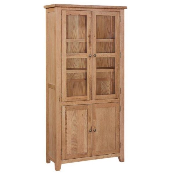 Mini Oxford Oak Display Cabinet