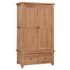 Oxford Oak 2 Door 2 Drawer Wardrobe