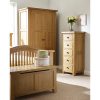 Oxford Oak 3 Drawer Bedside