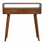 Mango Hill Open Slot Curved Console Table
