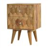 Mango Hill Pineapple Carving Bedside Table Mango Hill Pineapple Carving Bedside Table
