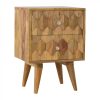 Mango Hill Pineapple Carving Bedside Table Mango Hill Pineapple Carving Bedside Table
