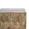 Mango Hill Pineapple Carving Bedside Table Mango Hill Pineapple Carving Bedside Table