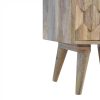 Mango Hill Pineapple Carving Bedside Table Mango Hill Pineapple Carving Bedside Table