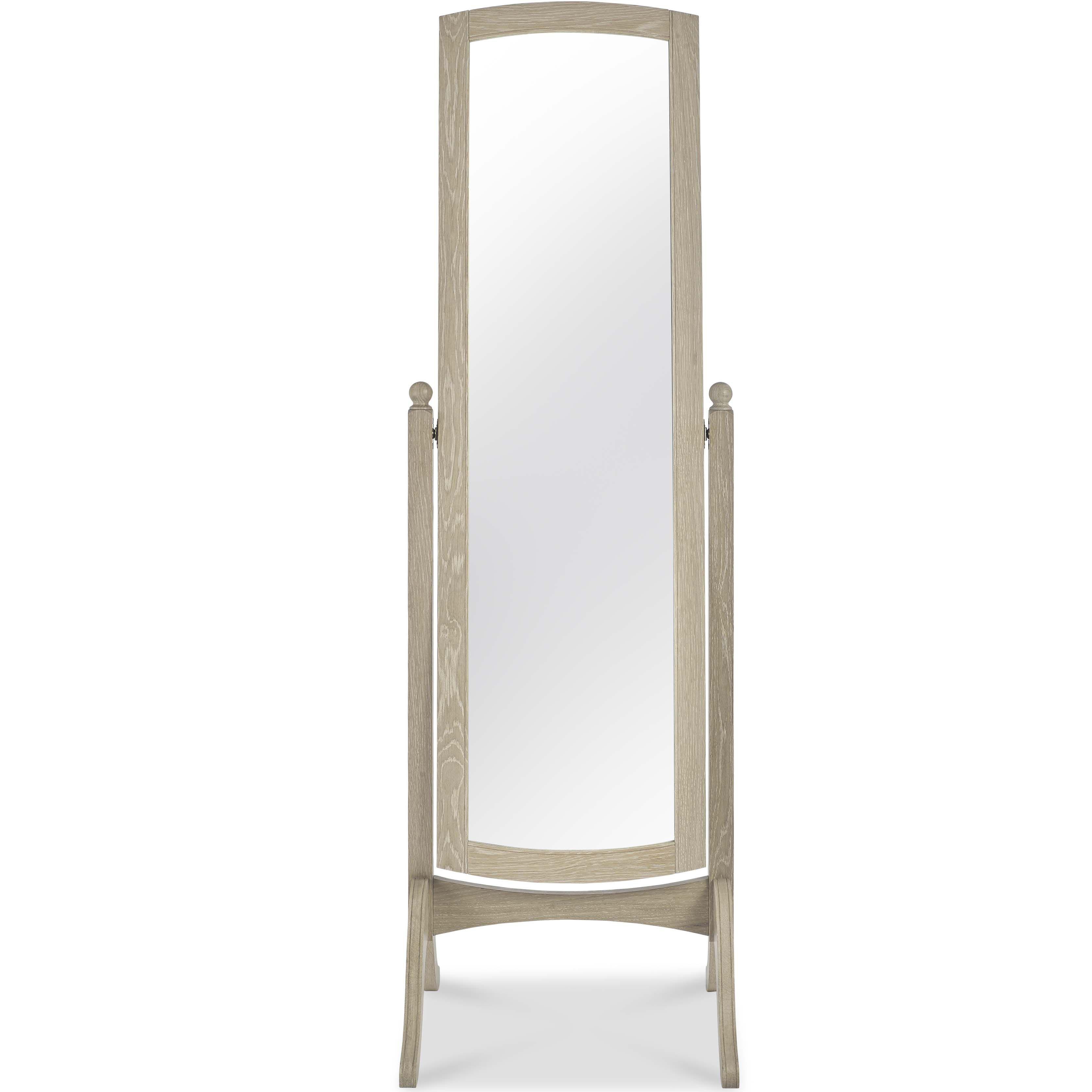 Bordeaux Chalk Oak Cheval Mirror