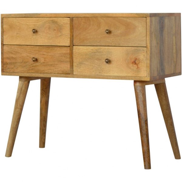Mango Hill 4 Drawer Nordic Style Console Table